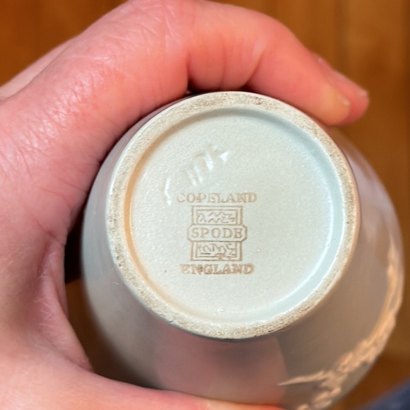 Vintage Spode Cherry Blossom Design Vase Copeland England greenPorcelain - Picture 5 of 8